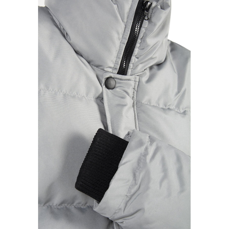 Erkek Gri Şişme Mont