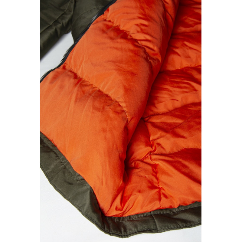 Erkek Haki Kapüşonlu Su Geçirmez Kalın Mont