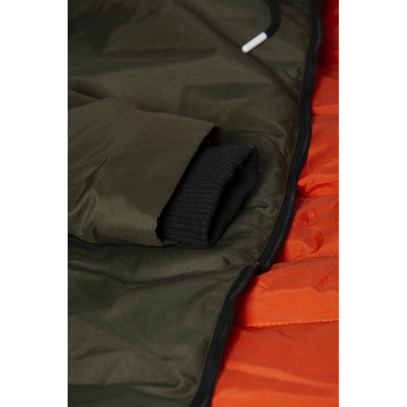 Erkek Haki Kapüşonlu Su Geçirmez Kalın Mont