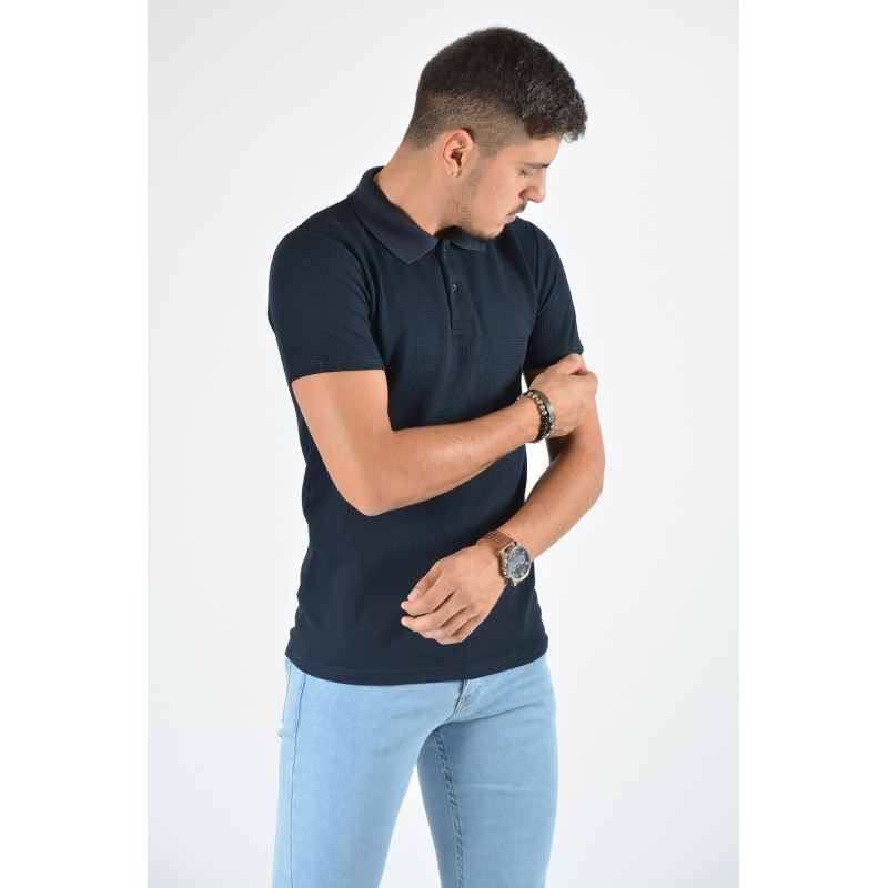 Erkek Polo Yaka T-Shirt Lacivert