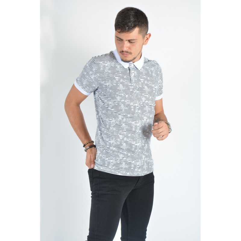 Erkek Polo Yaka T-Shirt Beyaz