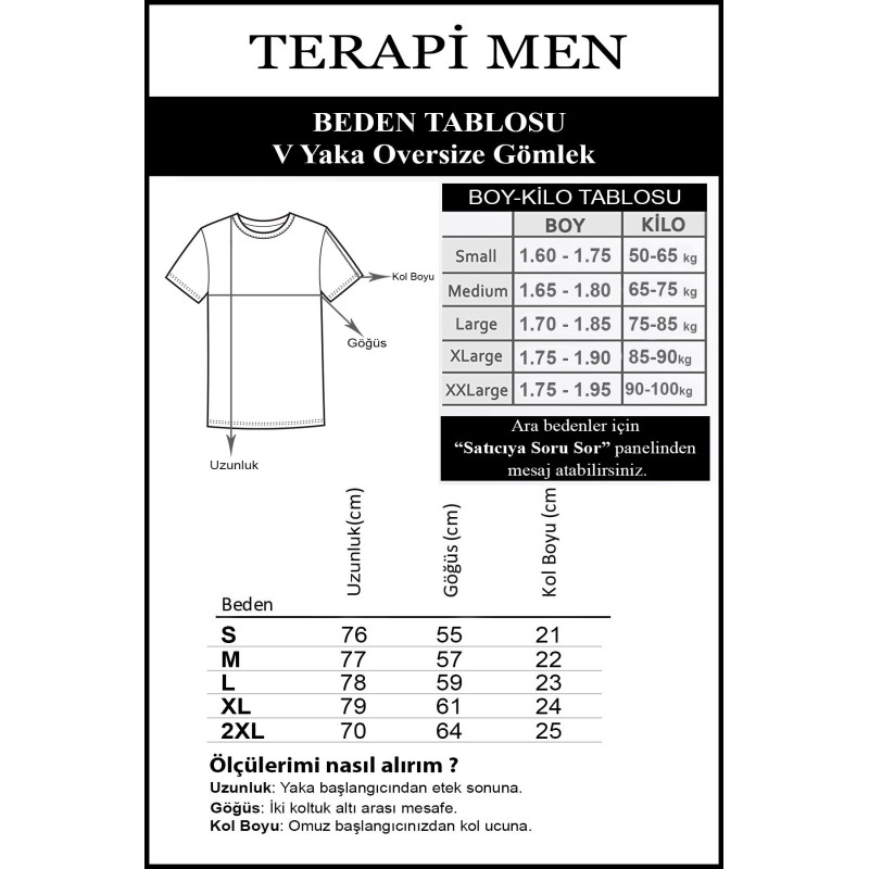 Erkek Krem Açık V Yaka Oversize Rahat Kalıp Kısa Kollu Çizgili