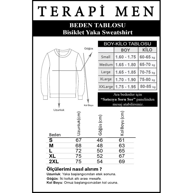 Erkek Lacivert Bisiklet Yaka Basic Pamuklu Sweatshirt