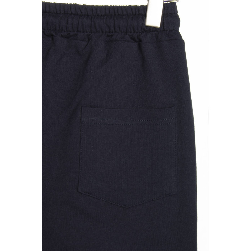 Erkek Koyu Lacivert Regular Fit Önü No Regret Baskılı Kısa Şort