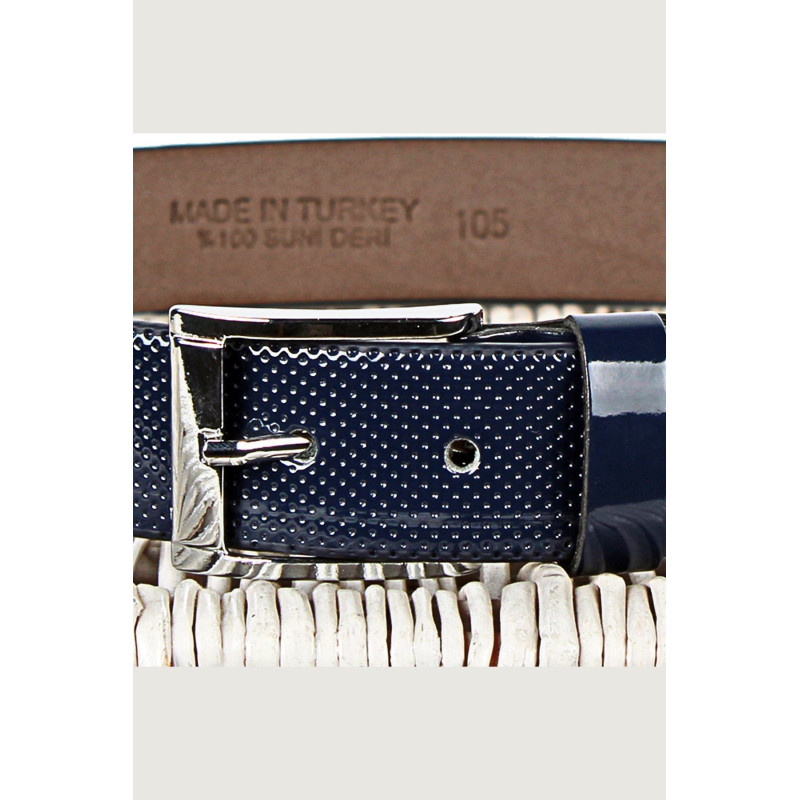 Erkek Kemer Deri Lacivert