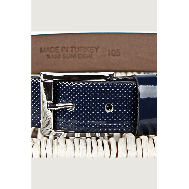 Erkek Kemer Deri Lacivert