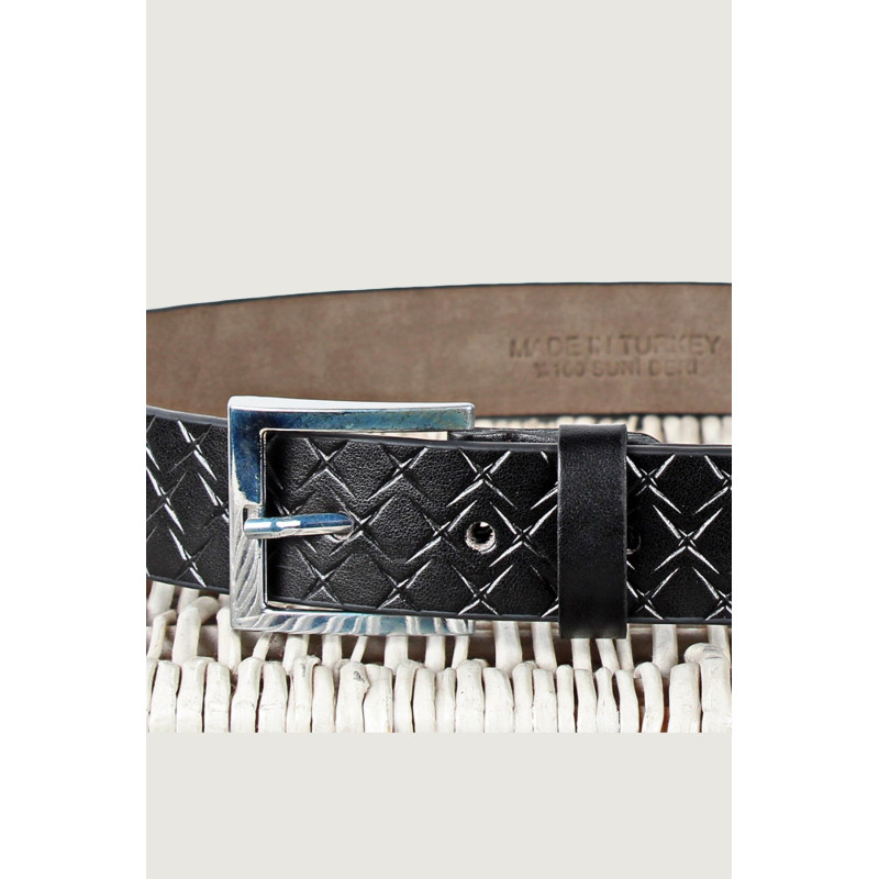 Erkek Kemer Deri Siyah